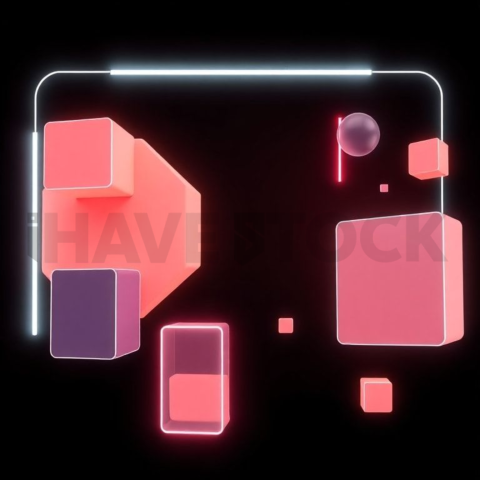 Social Media Carousel Template Tech Neon Carousel Bold Modern Shapes carousel 493