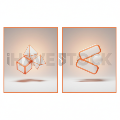 Social Media Carousel Template Split Screen Carousel Soft Gradient Lighting carousel 540