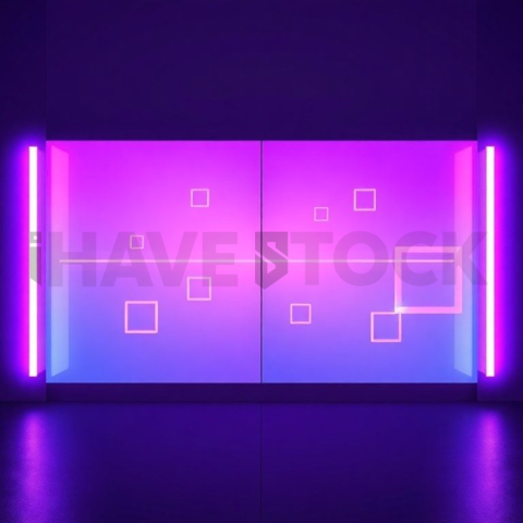 Social Media Carousel Template Split Screen Carousel Neon Futuristic Glow carousel 94