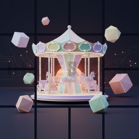 Social Media Carousel Template Pastel Aesthetic Carousel Neon Futuristic Glow carousel 562