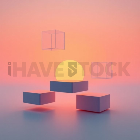 Social Media Carousel Template Floating Blocks Carousel Soft Gradient Lighting carousel 436