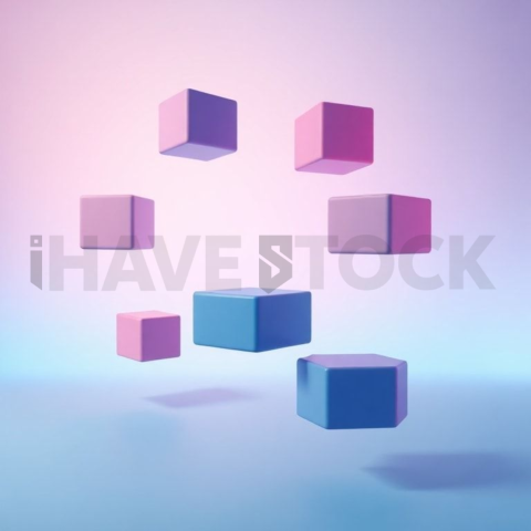 Social Media Carousel Template Floating Blocks Carousel Soft Gradient Lighting carousel 68