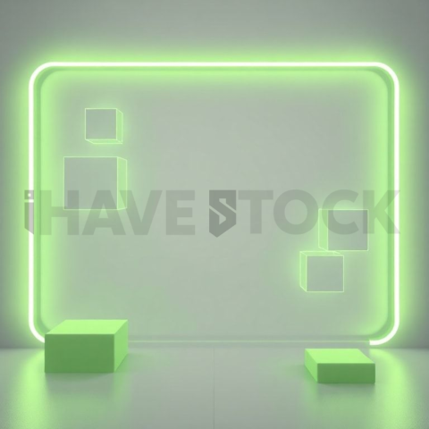 Social Media Carousel Template Floating Blocks Carousel Neon Futuristic Glow carousel 482