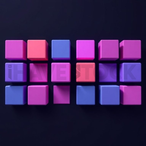 Social Media Carousel Template Floating Blocks Carousel Flat Ui Blocks carousel 296