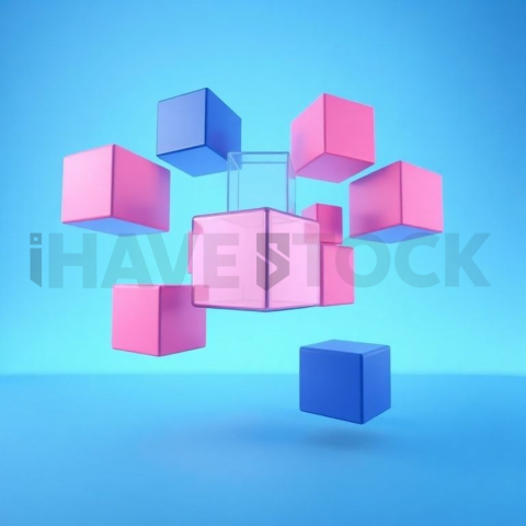 Social Media Carousel Template Floating Blocks Carousel Corporate Geometric Style carousel 106
