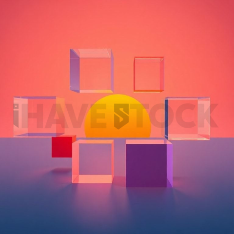 Social Media Carousel Template Floating Blocks Carousel Bold Modern Shapes carousel 244