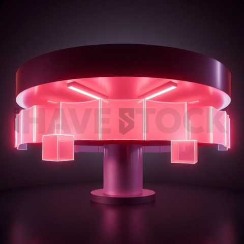 Social Media Carousel Template Clean Geometric Carousel Neon Futuristic Glow carousel 84