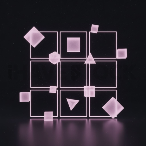 Social Media Carousel Template Business Grid Carousel Neon Futuristic Glow carousel 513