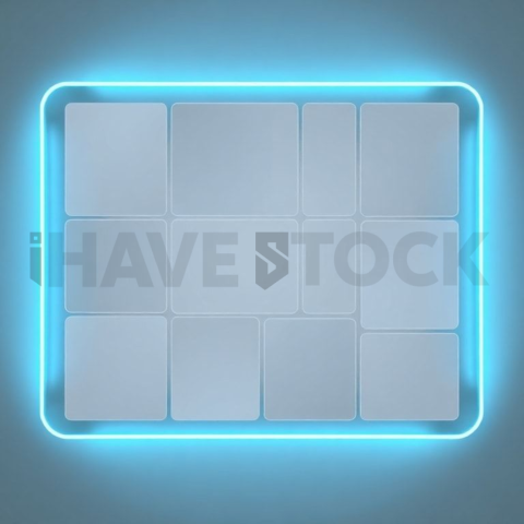 Social Media Carousel Template Business Grid Carousel Neon Futuristic Glow carousel 304