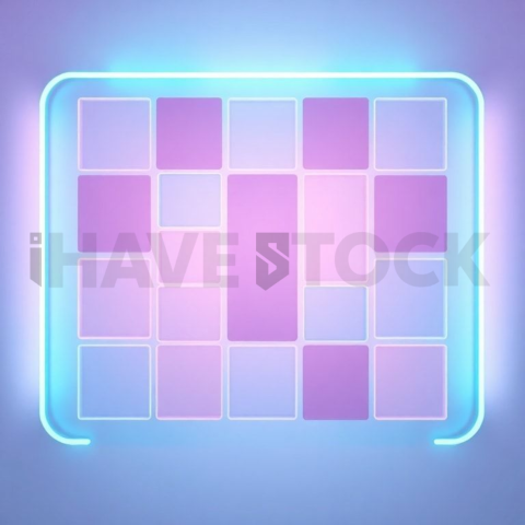 Social Media Carousel Template Business Grid Carousel Neon Futuristic Glow carousel 135