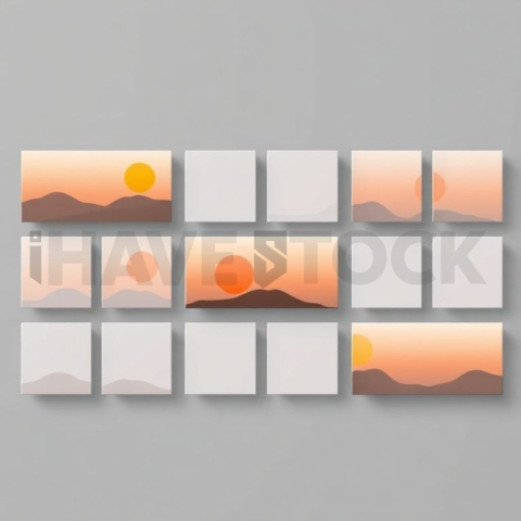 Social Media Carousel Template Business Grid Carousel Flat Ui Blocks carousel 161