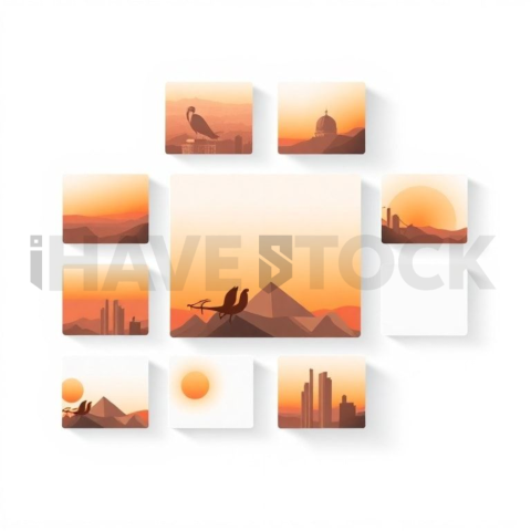 Social Media Carousel Template Business Grid Carousel Flat Ui Blocks carousel 110