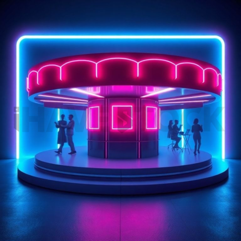 Social Media Carousel Template Bold Modern Carousel Neon Futuristic Glow carousel 205