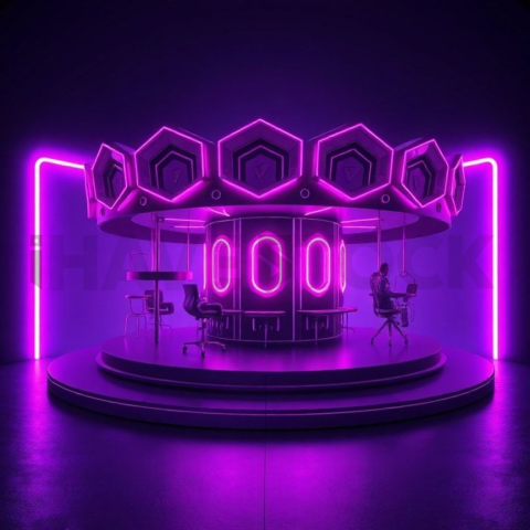 Social Media Carousel Template Bold Modern Carousel Neon Futuristic Glow carousel 54