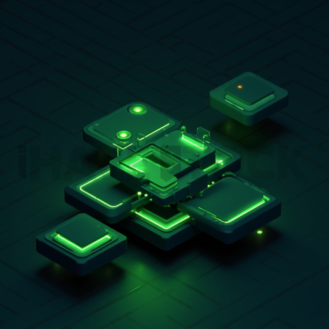 Social Media Carousel Template 5 Panel Carousel Layout Neon Futuristic Glow carousel 534