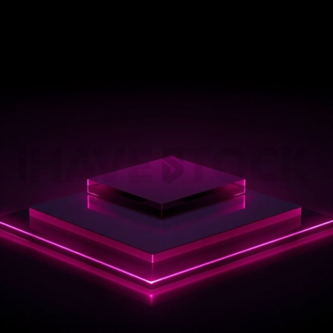 Feature Highlight Card Magenta Strong Glow Dark UI Card 2025 – 8K