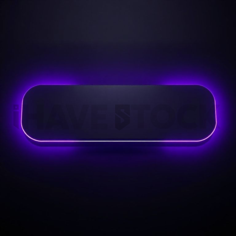 Floating CTA Action Button Purple Medium Glow Dark CTA Button 2025 – 8K UI Element