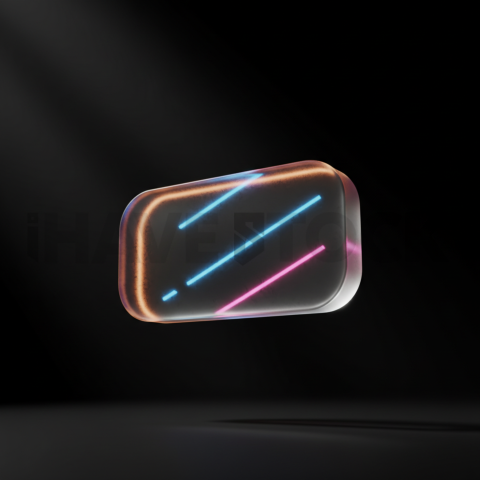 Glassmorphism CTA Button Amber Medium Glow Dark CTA Button 2025 – 8K UI Element