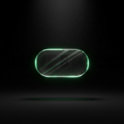 Glassmorphism CTA Button Emerald Subtle Glow Dark CTA Button 2025 – 8K UI Element