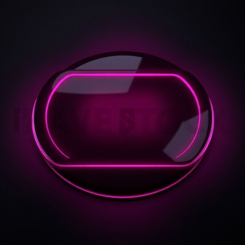 Glassmorphism CTA Button Magenta Medium Glow Dark CTA Button 2025 – 8K UI Element