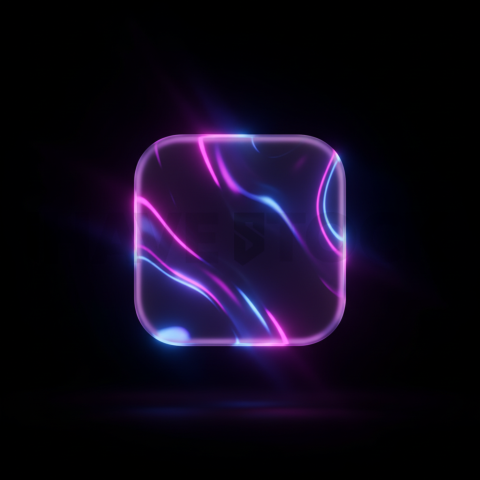 Glassmorphism CTA Button Purple Subtle Glow Dark CTA Button 2025 – 8K UI Element