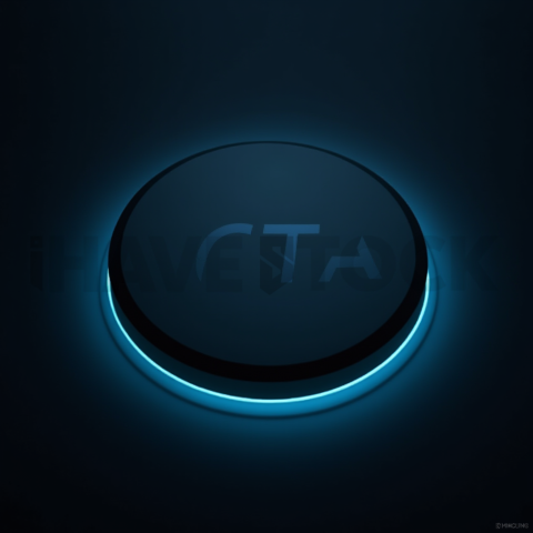 Minimal Outline CTA Button Cyan Ultra Intense Glow Dark CTA Button 2025 – 8K UI Element