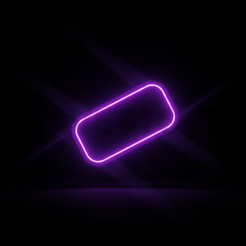 Minimal Outline CTA Button Purple Ultra Intense Glow Dark CTA Button 2025 – 8K UI Element