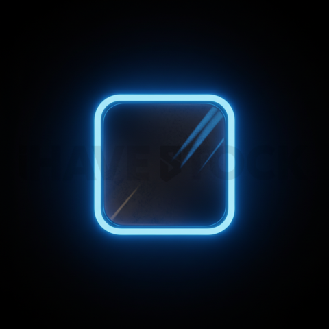 Neon Accent CTA Button Blue Electric Ultra Intense Glow Dark CTA Button 2025 – 8K UI Element