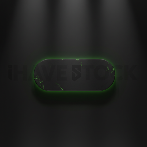 Pill shaped CTA Button Green Neon Subtle Glow Dark CTA Button 2025 – 8K UI Element