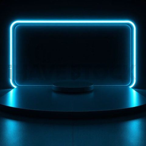 Product Showcase Card Cyan Ultra Glow Dark UI Card 2025 – 8K