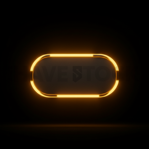 Rounded CTA Button Amber Medium Glow Dark CTA Button 2025 – 8K UI Element(4)