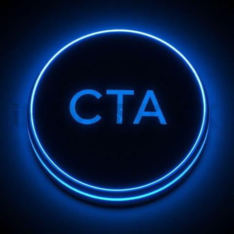 Rounded CTA Button Blue Electric Strong Glow Dark CTA Button 2025 – 8K UI Element(3)