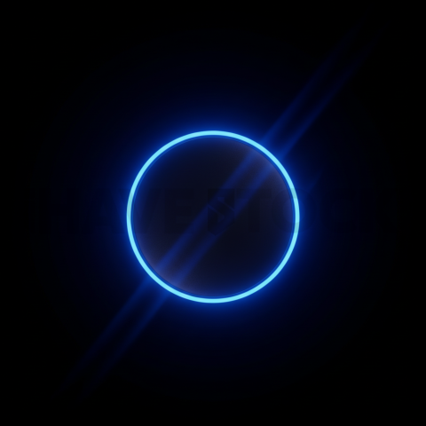 Rounded CTA Button Blue Electric Strong Glow Dark CTA Button 2025 – 8K UI Element