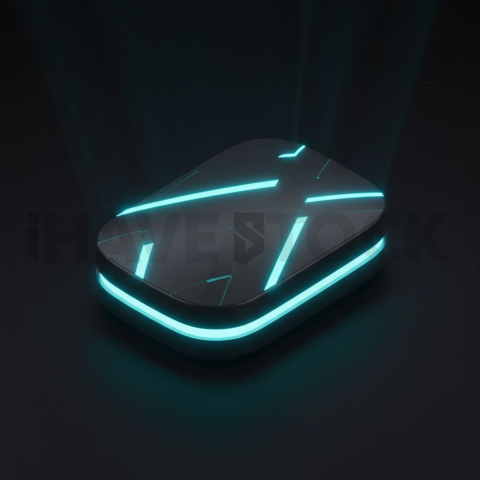 Rounded CTA Button Cyan Subtle Glow Dark CTA Button 2025 – 8K UI Element