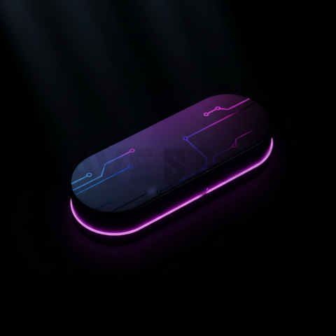 Rounded CTA Button Purple Medium Glow Dark CTA Button 2025 – 8K UI Element(1)