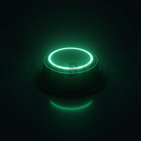 Shadowed Pressable CTA Button Emerald Medium Glow Dark CTA Button 2025 – 8K UI Element