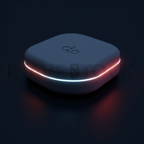 Soft Matte CTA Button Cyan Strong Glow Dark CTA Button 2025 – 8K UI Element