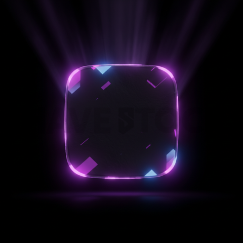 Shadowed Pressable CTA Button Purple Strong Glow Dark CTA Button 2025 – 8K UI Element