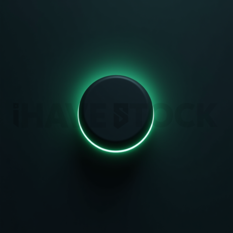 Soft Matte CTA Button Emerald Subtle Glow Dark CTA Button 2025 – 8K UI Element