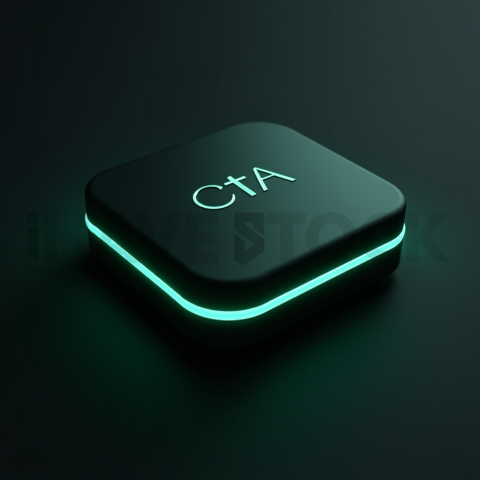 Soft Matte CTA Button Emerald Ultra Intense Glow Dark CTA Button 2025 – 8K UI Element