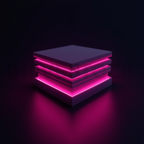 Benefits Grid Card Magenta Strong Glow Dark UI Card 2025 – 8K