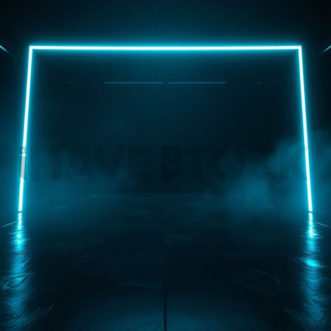 AI Core Holographic Element Cyan Glow 2025 – 8K Minimal Black UI Mockup