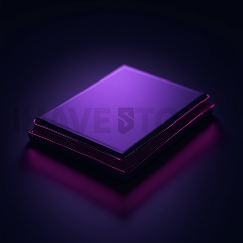 Benefits Grid Card Purple Ultra Glow Dark UI Card 2025 – 8K