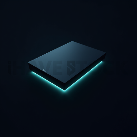 Dark Mode CTA Card Cyan Soft Glow Dark UI Card 2025 – 8K