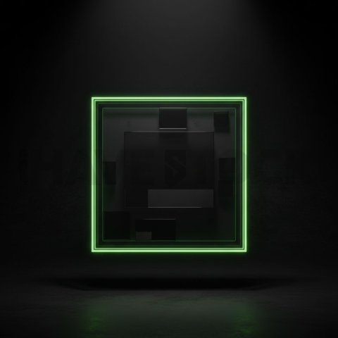 Dark Mode CTA Card Green Neon Medium Glow Dark UI Card 2025 – 8K