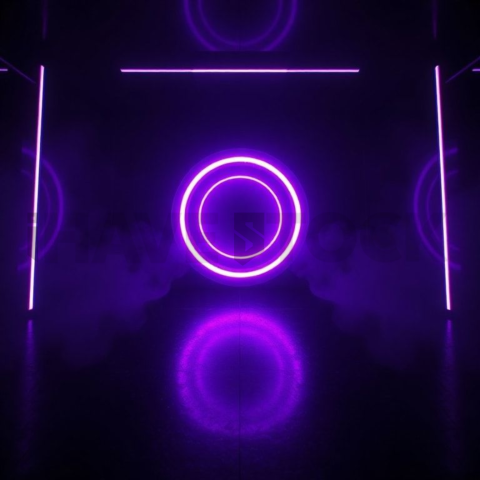 Futuristic Shader Based Icon Purple Glow 2025 – 8K Minimal Black UI Mockup