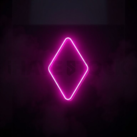 Geometric Minimal Neon Shape Magenta Glow 2025 – 8K Minimal Black UI Mockup