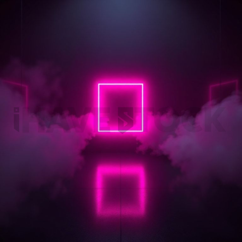 Neon Energy Core Render Magenta Glow 2025 – 8K Minimal Black UI Mockup