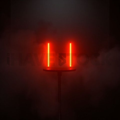 Neon Energy Core Render Orange Fire Glow 2025 – 8K Minimal Black UI Mockup