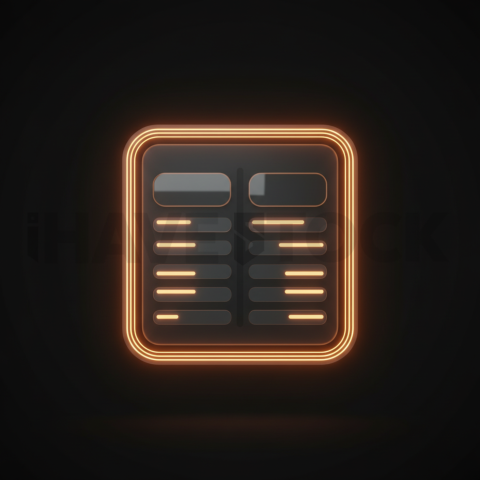 Plan Comparison Card Amber Ultra Glow Dark UI Card 2025 – 8K